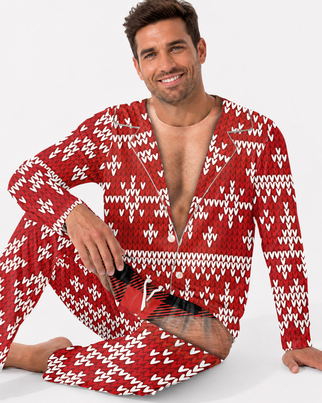 Personalized Funny Christmas Bamboo Men's Pajama Set (TIB)