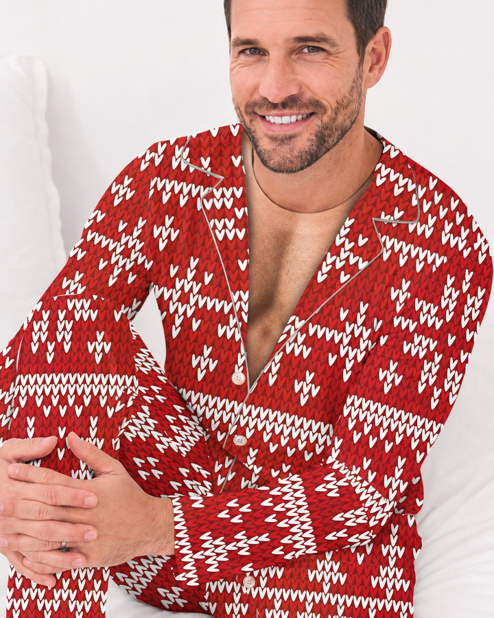 Personalized Funny Christmas Bamboo Men's Pajama Set (TIB)