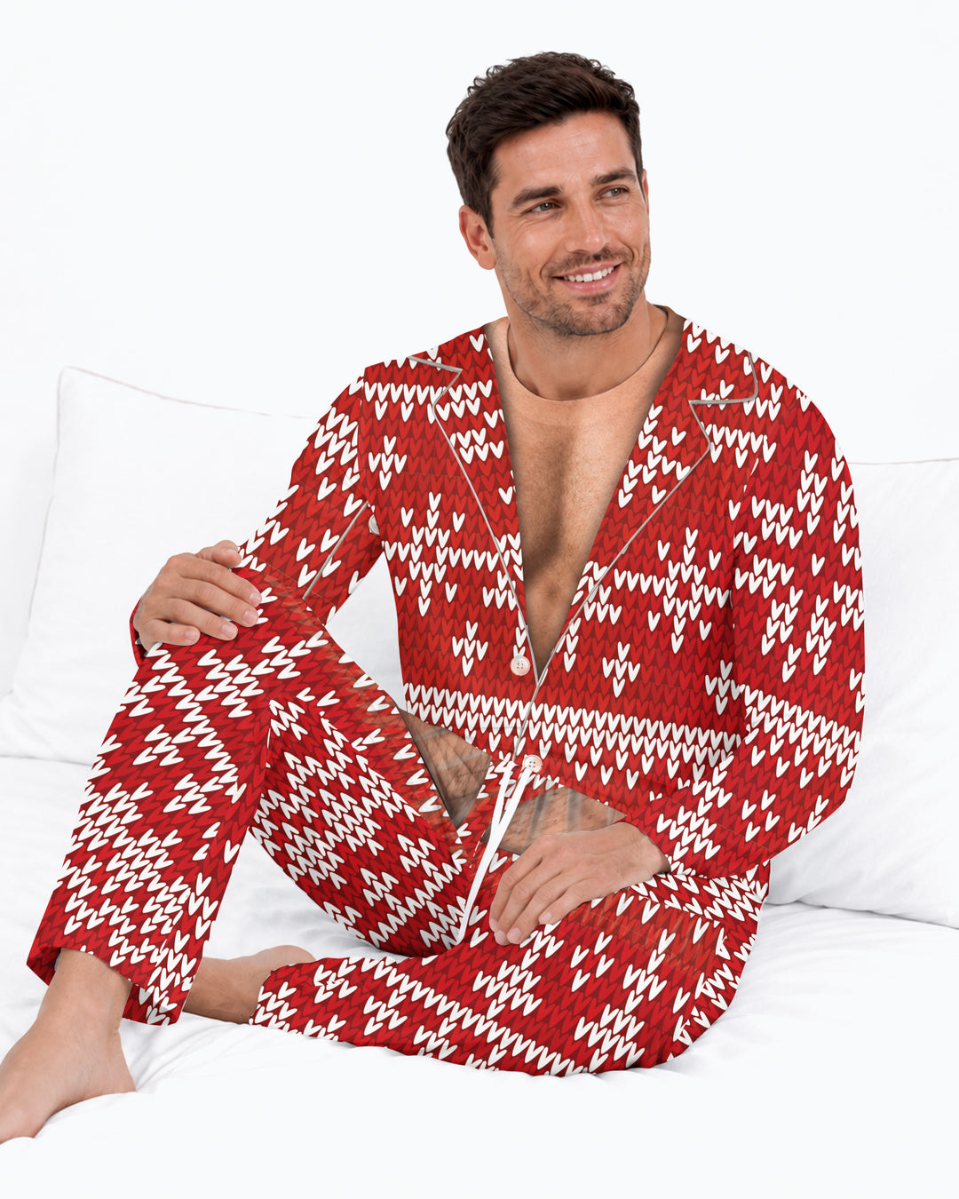 Personalized Funny Christmas Bamboo Men's Pajama Set (TIB)