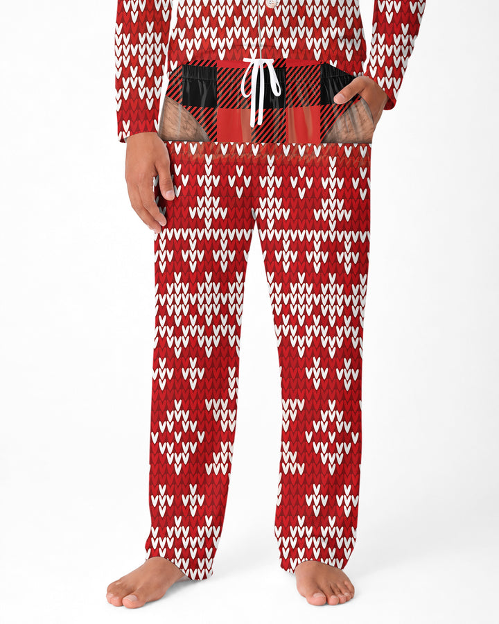 Personalized Funny Christmas Bamboo Men's Pajama Set (TIB)