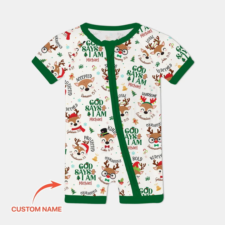 Santa’s Reindeer God Says I Am Custom Name Shorty Zippy - Zumbamboo