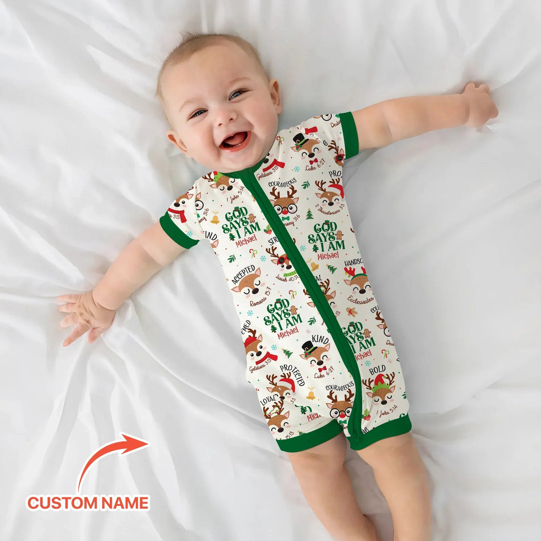 Santa’s Reindeer God Says I Am Custom Name Shorty Zippy - Zumbamboo