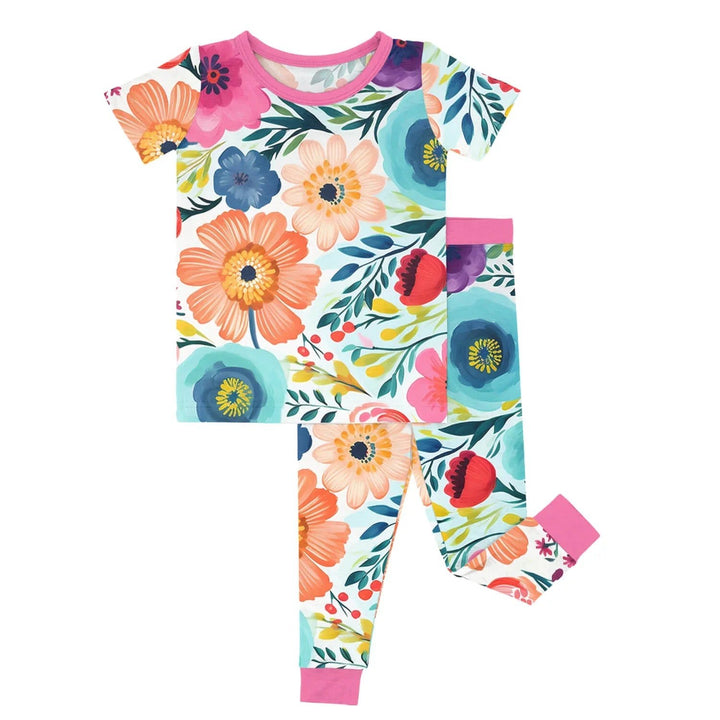 Secret Garden Two Piece Short Sleeve Pajama Set - Zumbamboo