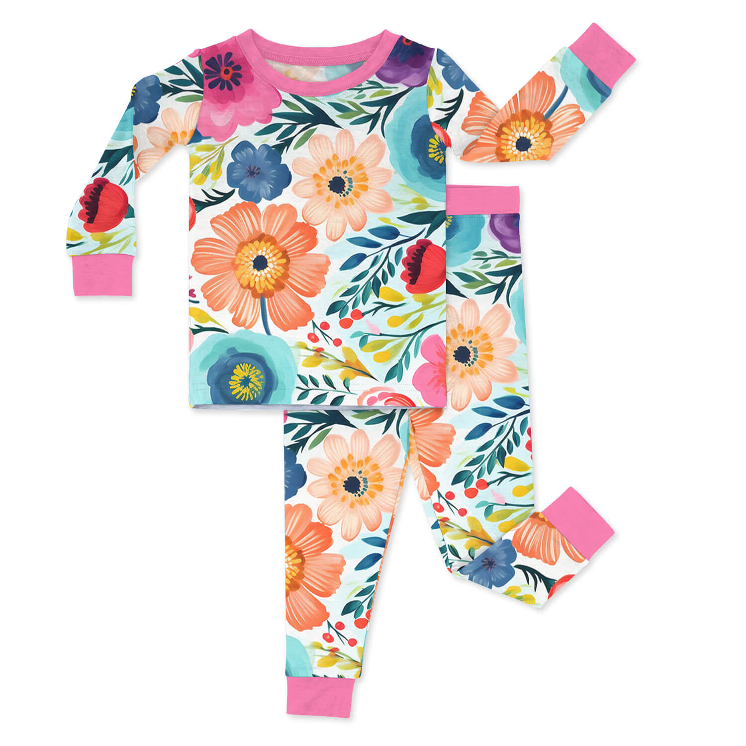 【SUKU 】Palm/Summer Day Pyjamas/バンブー/男女兼用 Bamboo Baby Boys Girls Pajama Sets 2-8Y Toddler Kids