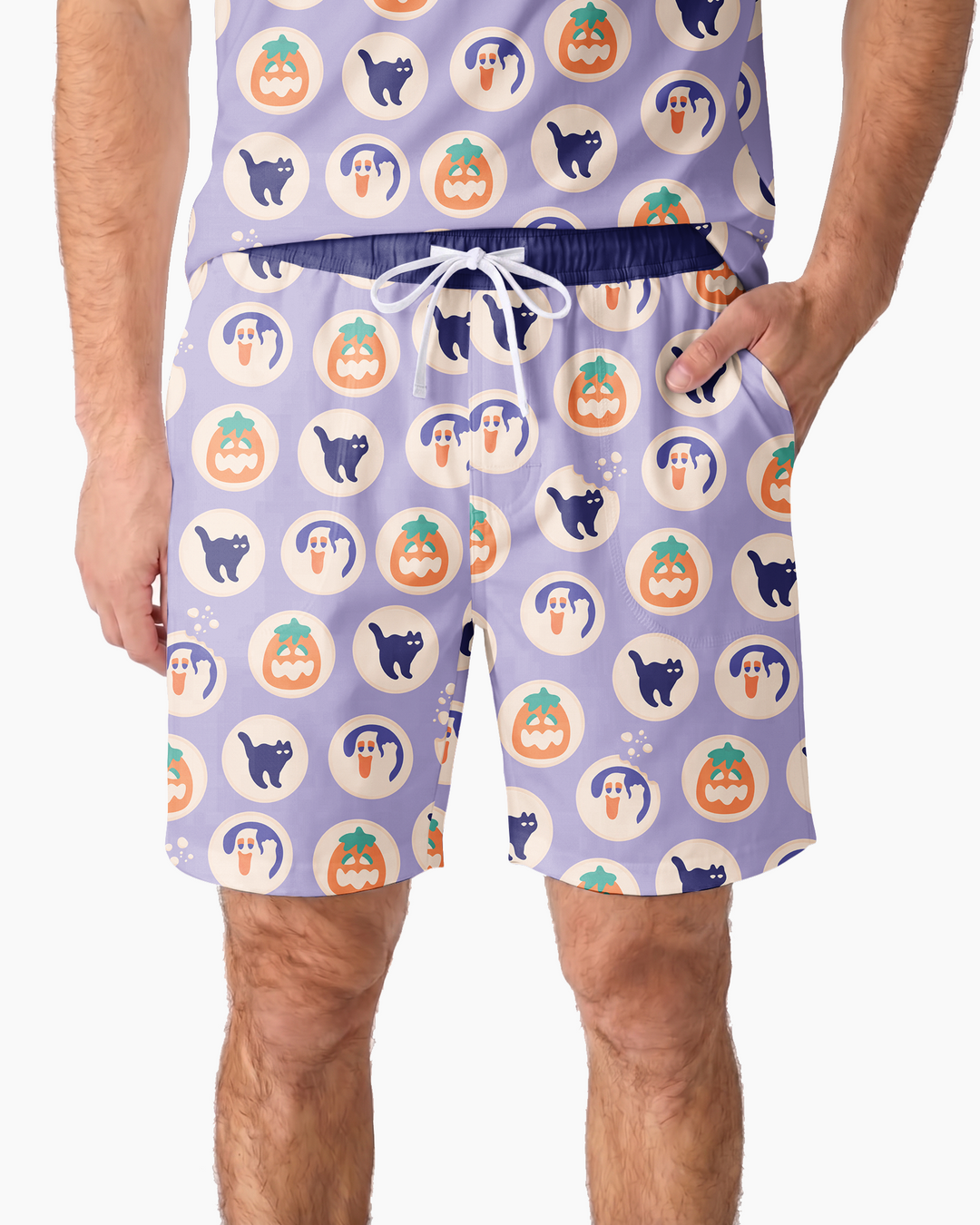 Boo Crew  Bamboo Men Short Sleeve Short Pajama Set