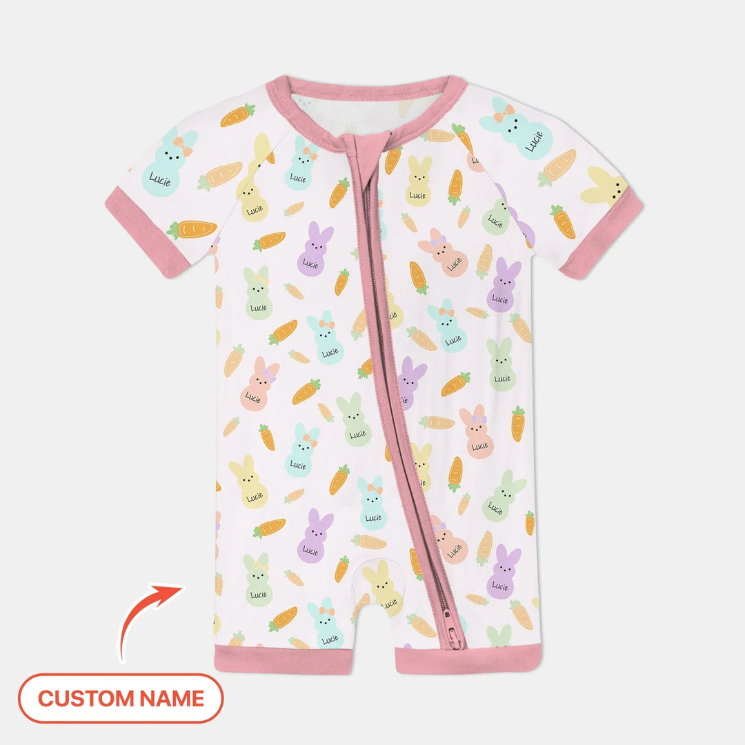 Custom Name Easter Bunny Shorty Zippy