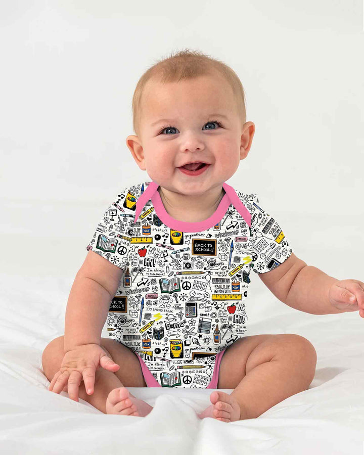 School Days Doodles Bamboo Bodysuit
