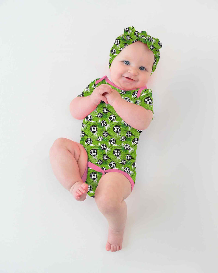 Green Soccer Energy Bamboo Bodysuit