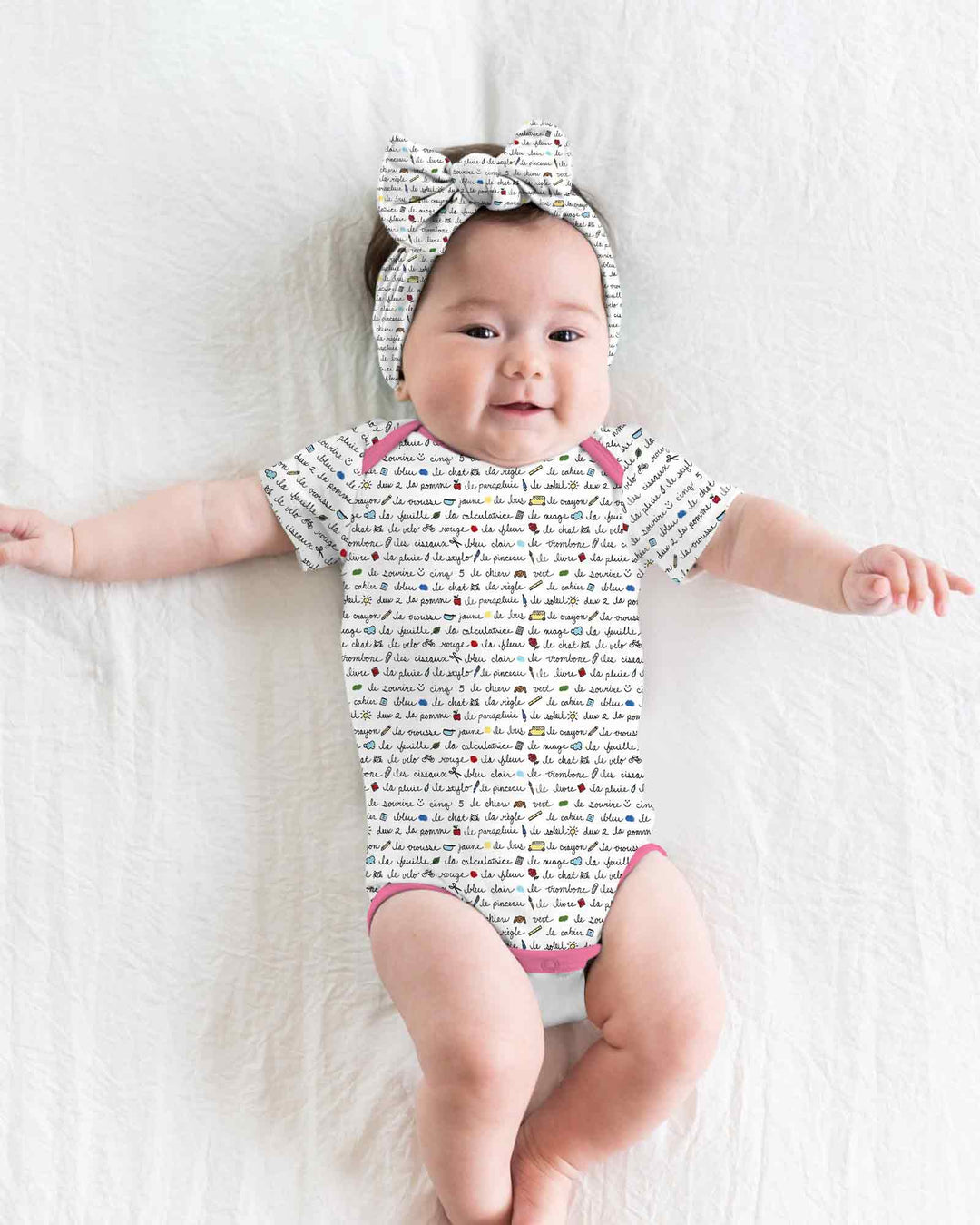 Gerippte Babykleidung mit individuellem Foto - Weich &amp; Skizzenhaft