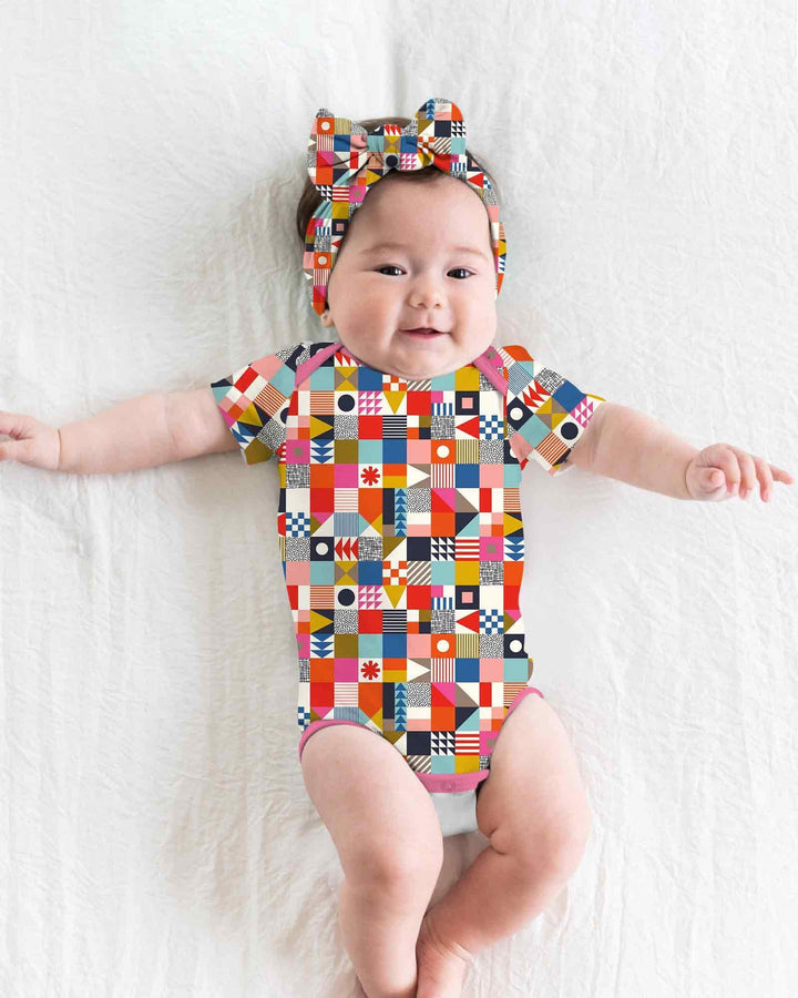 Playful Shapes Bamboo Bodysuit