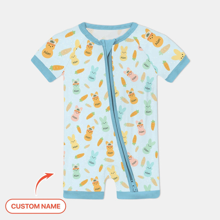 Custom Name Easter Bunny Shorty Zippy