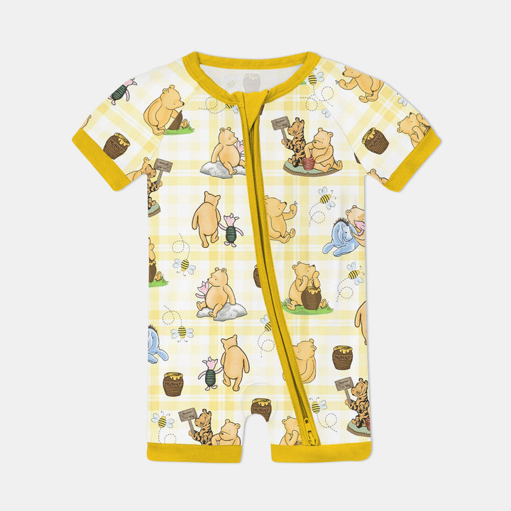 Bear & Friends Yellow Plaid Shorty Zippy