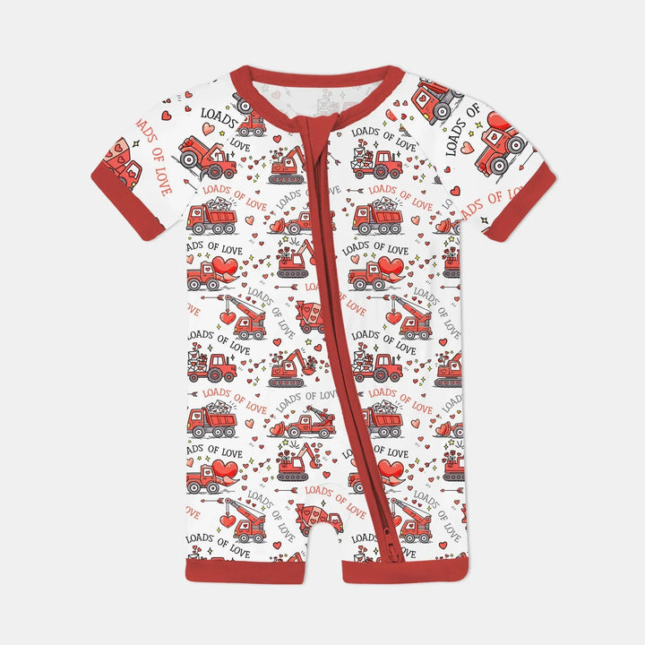 Construction Trucks Loads of Love Shorty Zippy