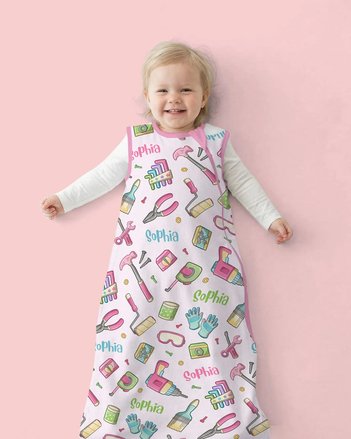 Custom Name Dad & Me Fixer Crew Bamboo Sleep Bag