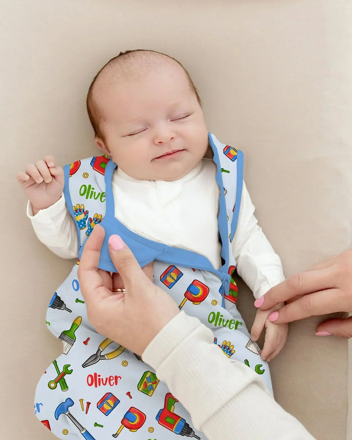 Custom Name Dad & Me Fixer Crew Bamboo Sleep Bag