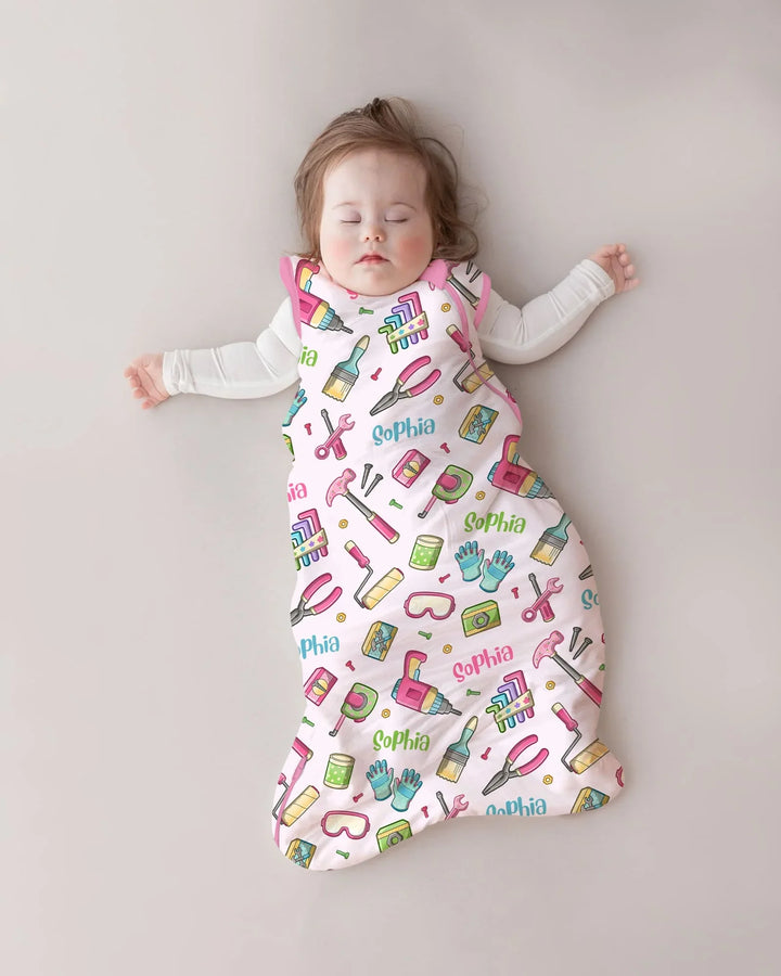 Custom Name Dad & Me Fixer Crew Bamboo Sleep Bag