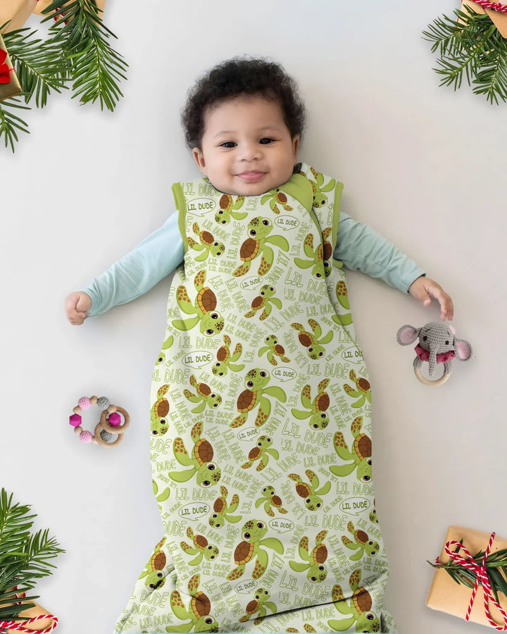 Father and Son Turtle Bamboo Sleep Bag