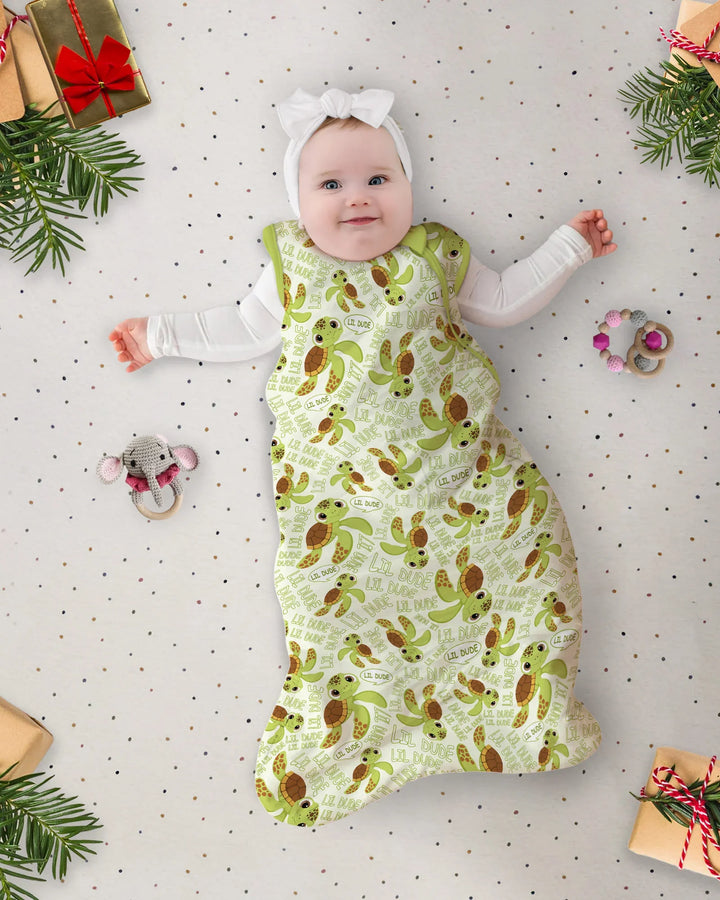 Father and Son Turtle Bamboo Sleep Bag
