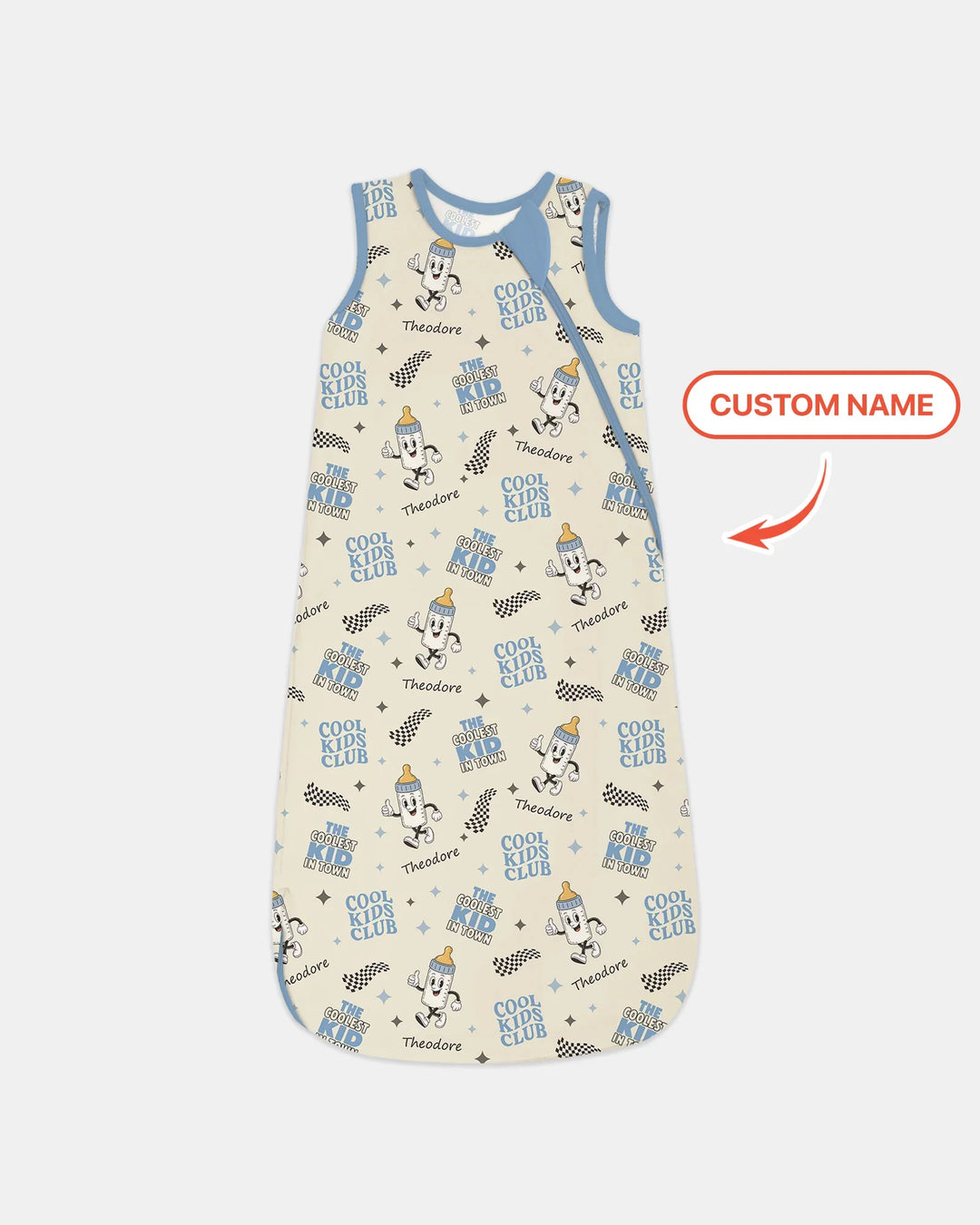 Custom Name Cool Club Daddy & Me Matching Bamboo Sleep Bag