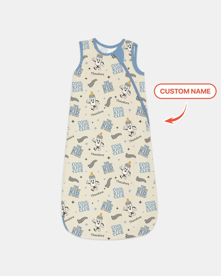 Custom Name Cool Club Daddy & Me Matching Bamboo Sleep Bag