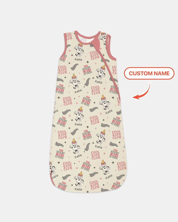 Custom Name Cool Club Daddy & Me Matching Bamboo Sleep Bag