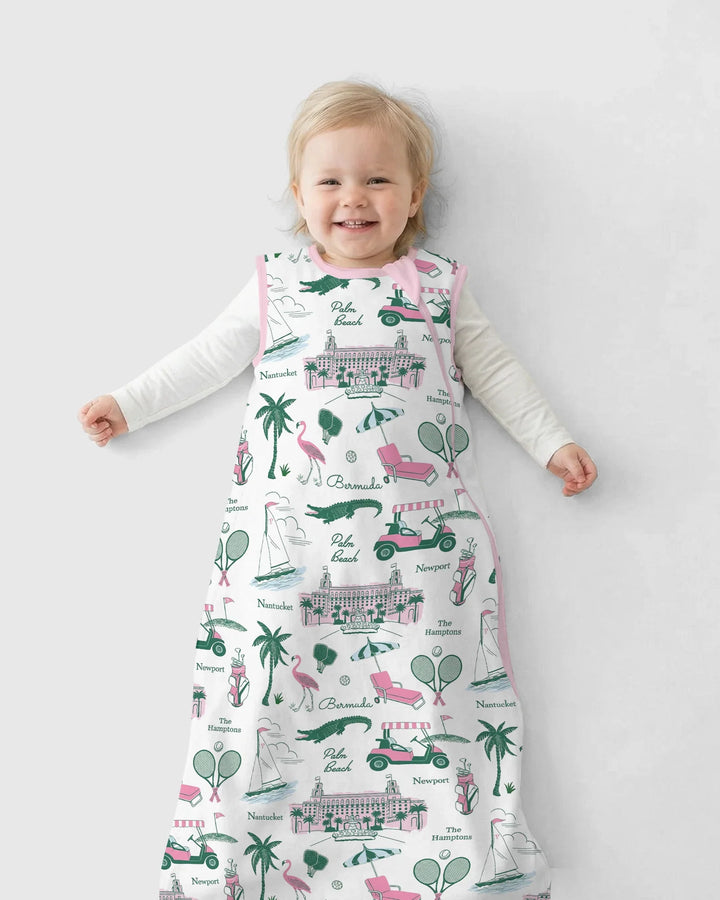 Preppy Palm Getaway Bamboo Sleep Bag