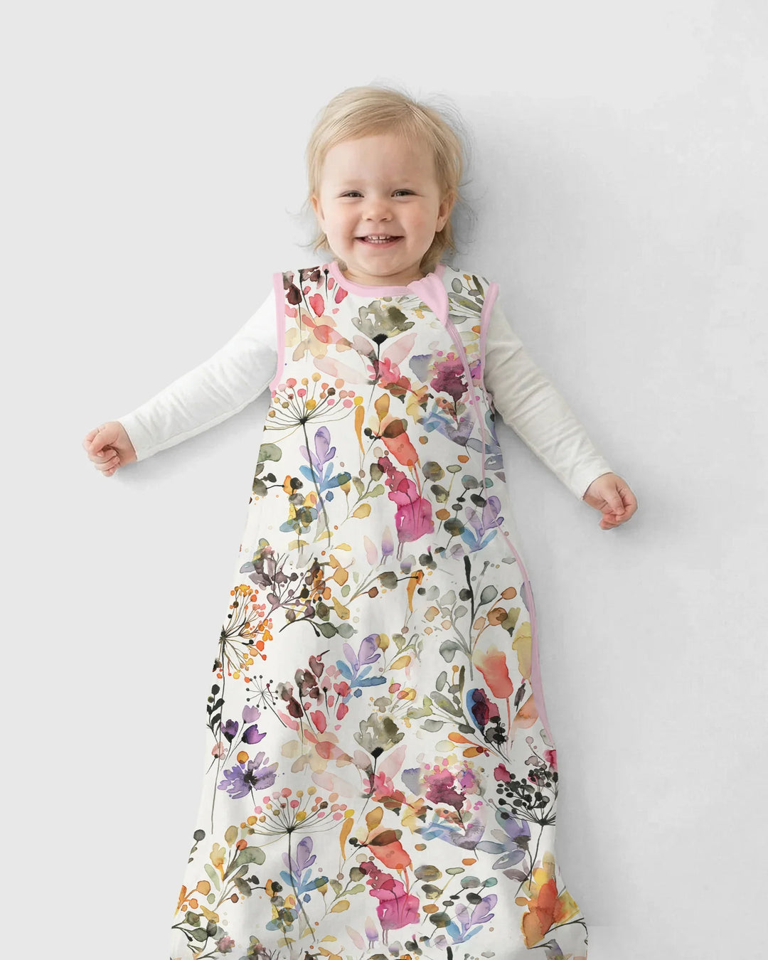 Wildflower Watercolor Garden Bamboo Sleep Bag