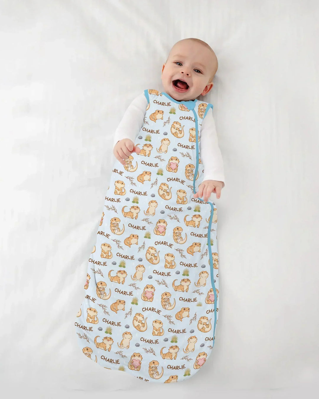 Custom Name Clueless Beardie Bamboo Sleep Bag
