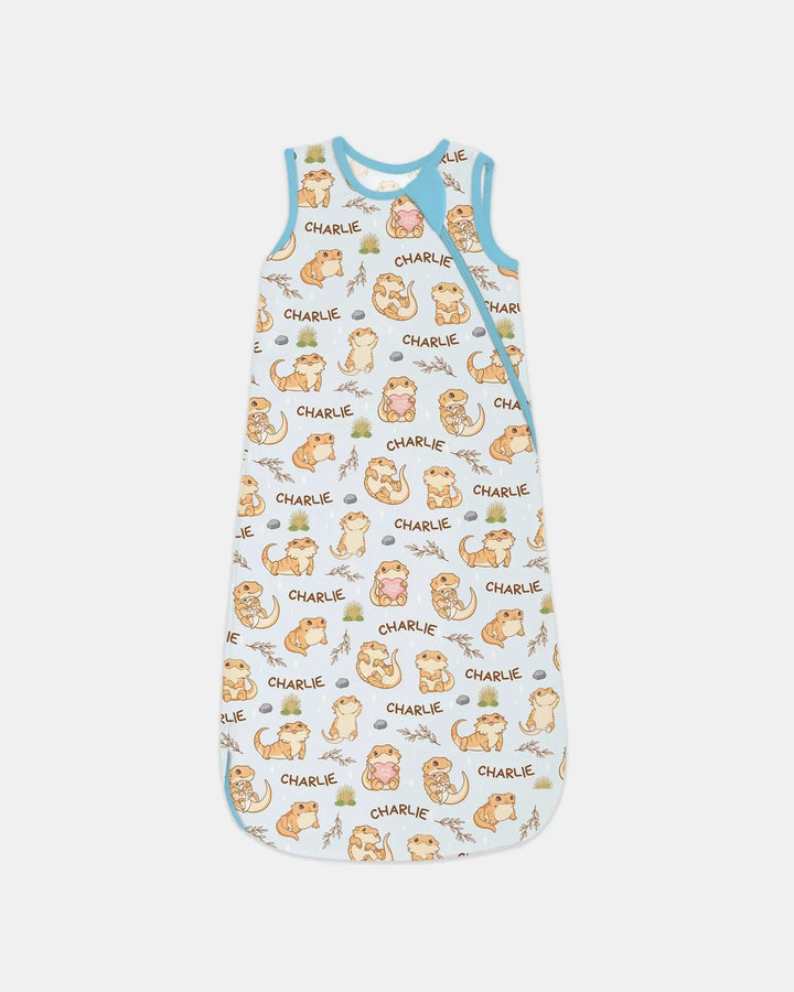 Custom Name Clueless Beardie Bamboo Sleep Bag