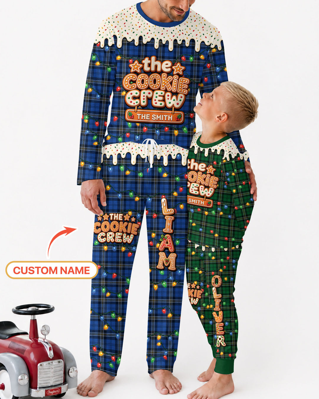 The Cookie Crew Custom Name Bamboo Men's Pajama Set