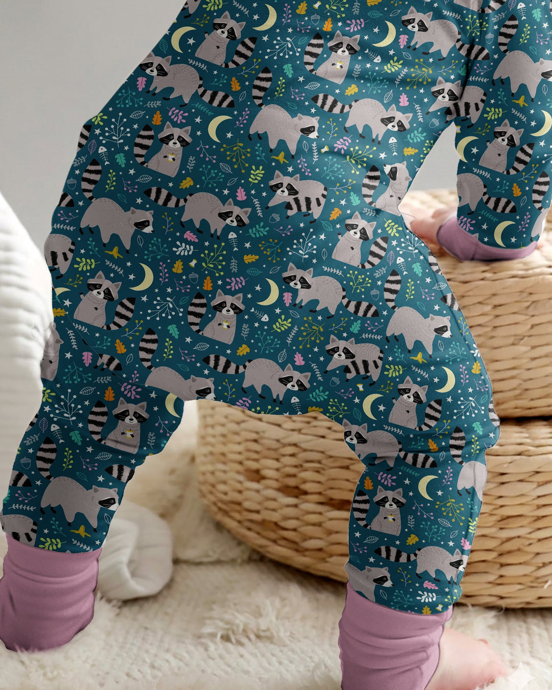 Midnight Raccoons Bamboo Convertible Zippy