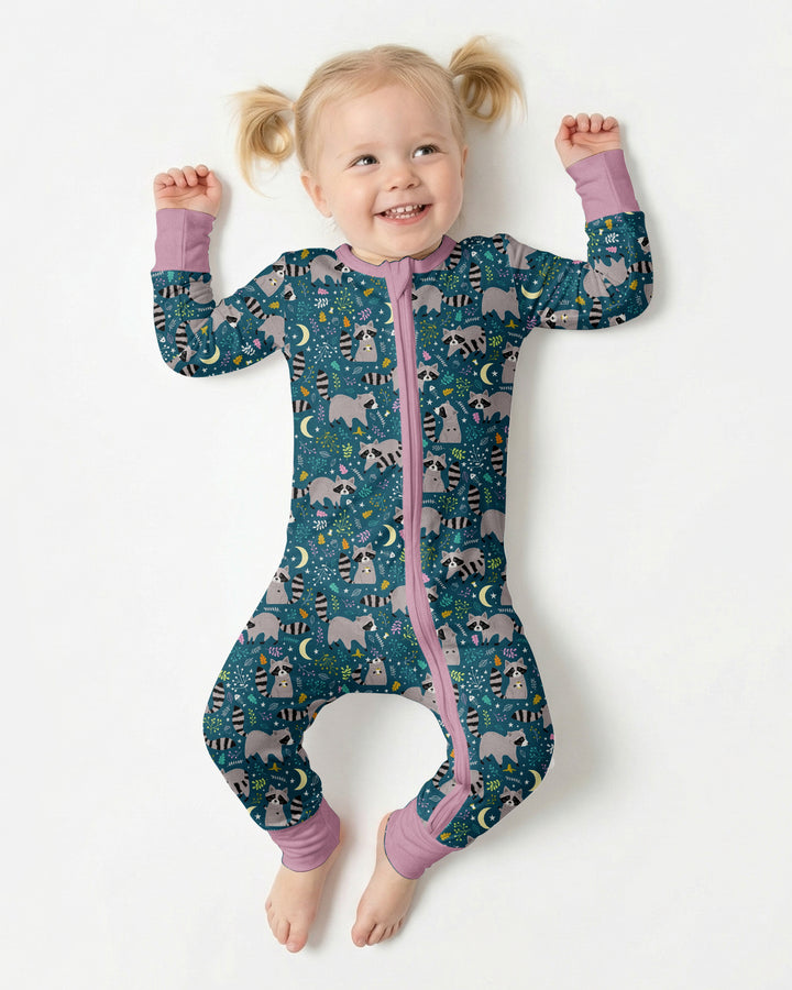 Midnight Raccoons Bamboo Convertible Zippy