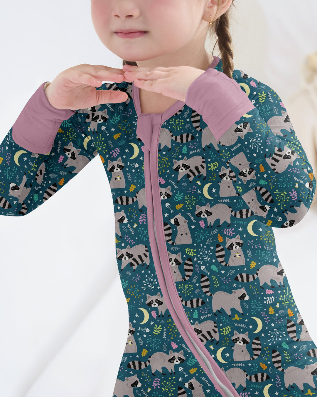 Midnight Raccoons Bamboo Convertible Zippy