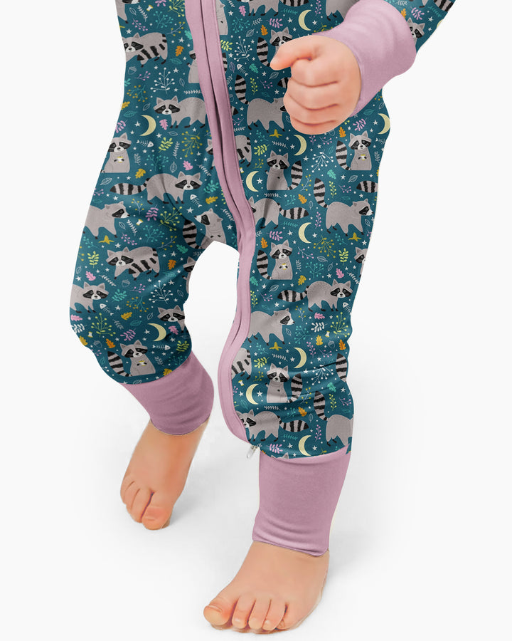 Midnight Raccoons Bamboo Convertible Zippy