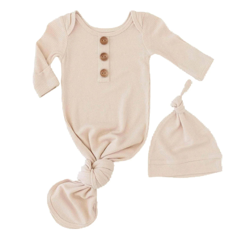 Solid Waffle Knot Gown - Zumbamboo