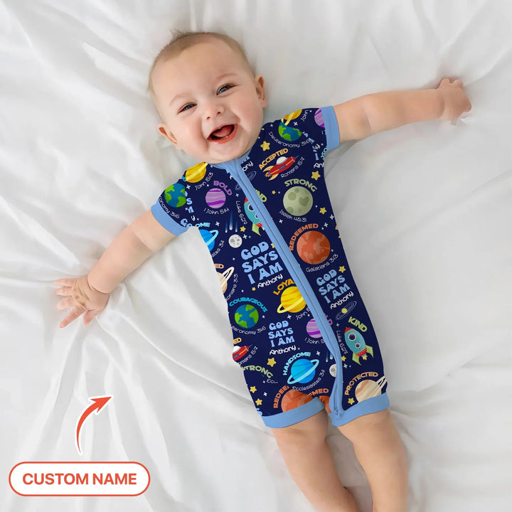 Space God Says I Am Custom Name Shorty Zippy - Zumbamboo