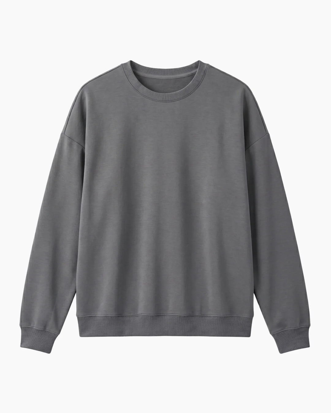 Solid Color Bamboo Adult Crewneck Sweatshirt