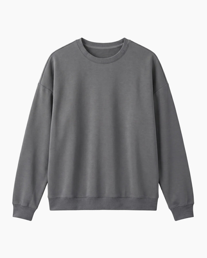 Solid Color Bamboo Adult Crewneck Sweatshirt