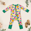 Summer Fruits Convertible Zippered Romper , Summer Fruits Convertible Zippered Romper - Newborn