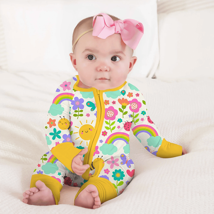 Summer Sunshine Convertible Zippered Romper - Zumbamboo