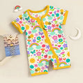 Summer Sunshine Shorty Zippered Romper , Summer Sunshine Shorty Zippered Romper - Newborn