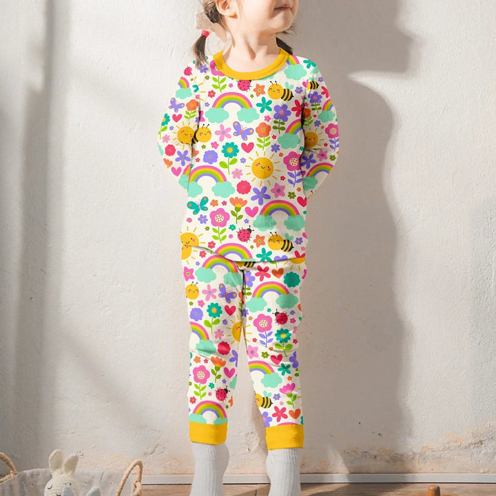 Summer Sunshine Two Piece Long Sleeve Pajama Set - Zumbamboo