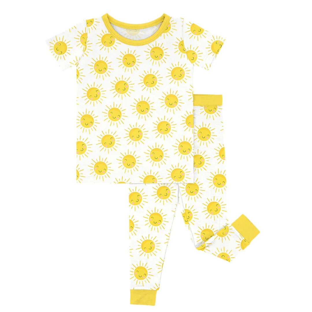 Sunshine Two Piece Short Sleeve Pajama Set - Zumbamboo