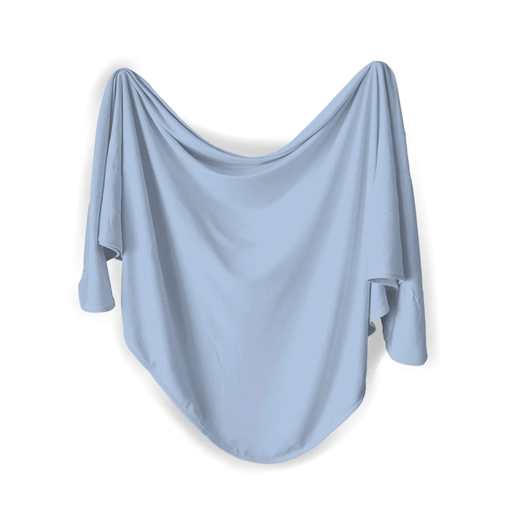 Swaddle Blanket In Light Steel Blue - Zumbamboo