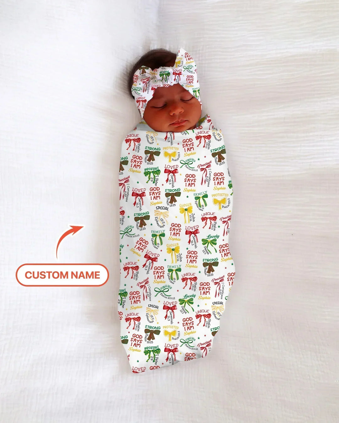 Juneteenth God Says I AM swaddle blanket