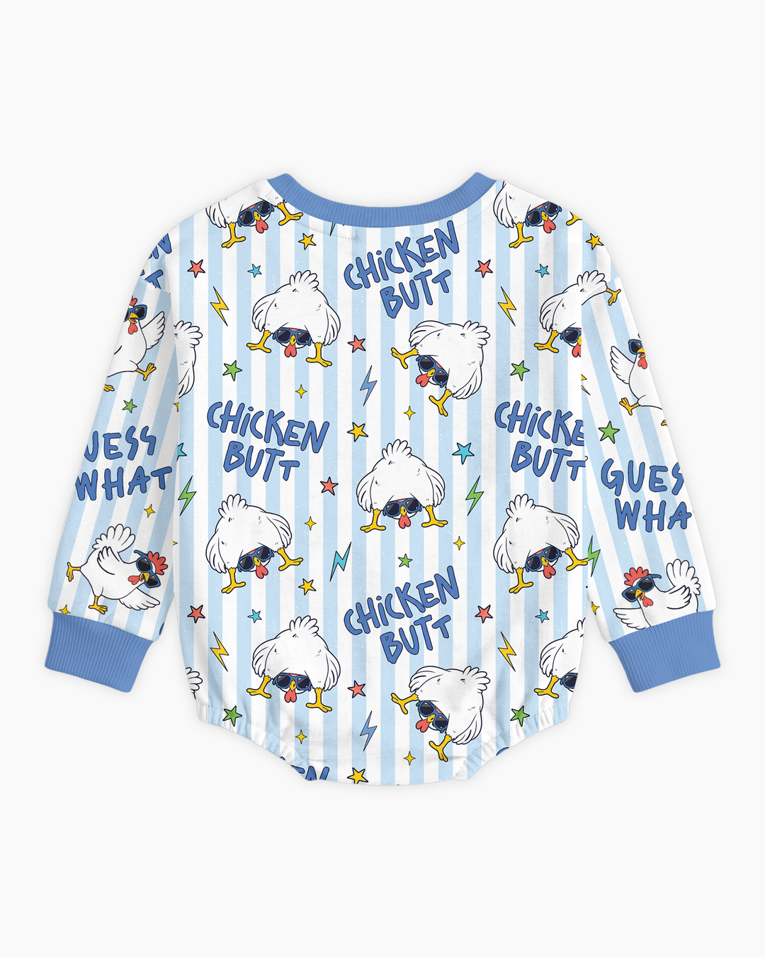 Guess What Chicken Butt! Bamboo Bubble Romper