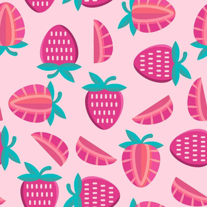 Sweet Strawberries Two Piece Pajama Set - Zumbamboo