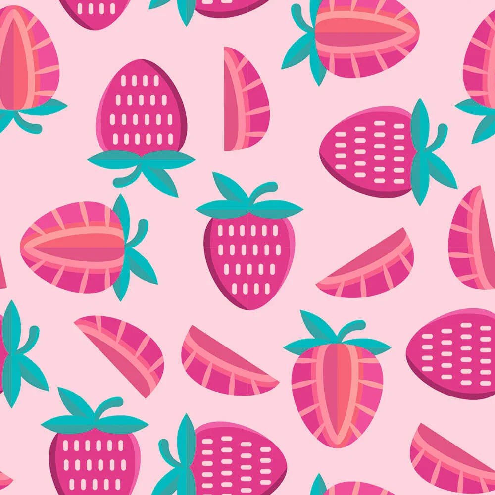 Sweet Strawberries Two Piece Short Sleeve Shorts Pajama Set - Zumbamboo