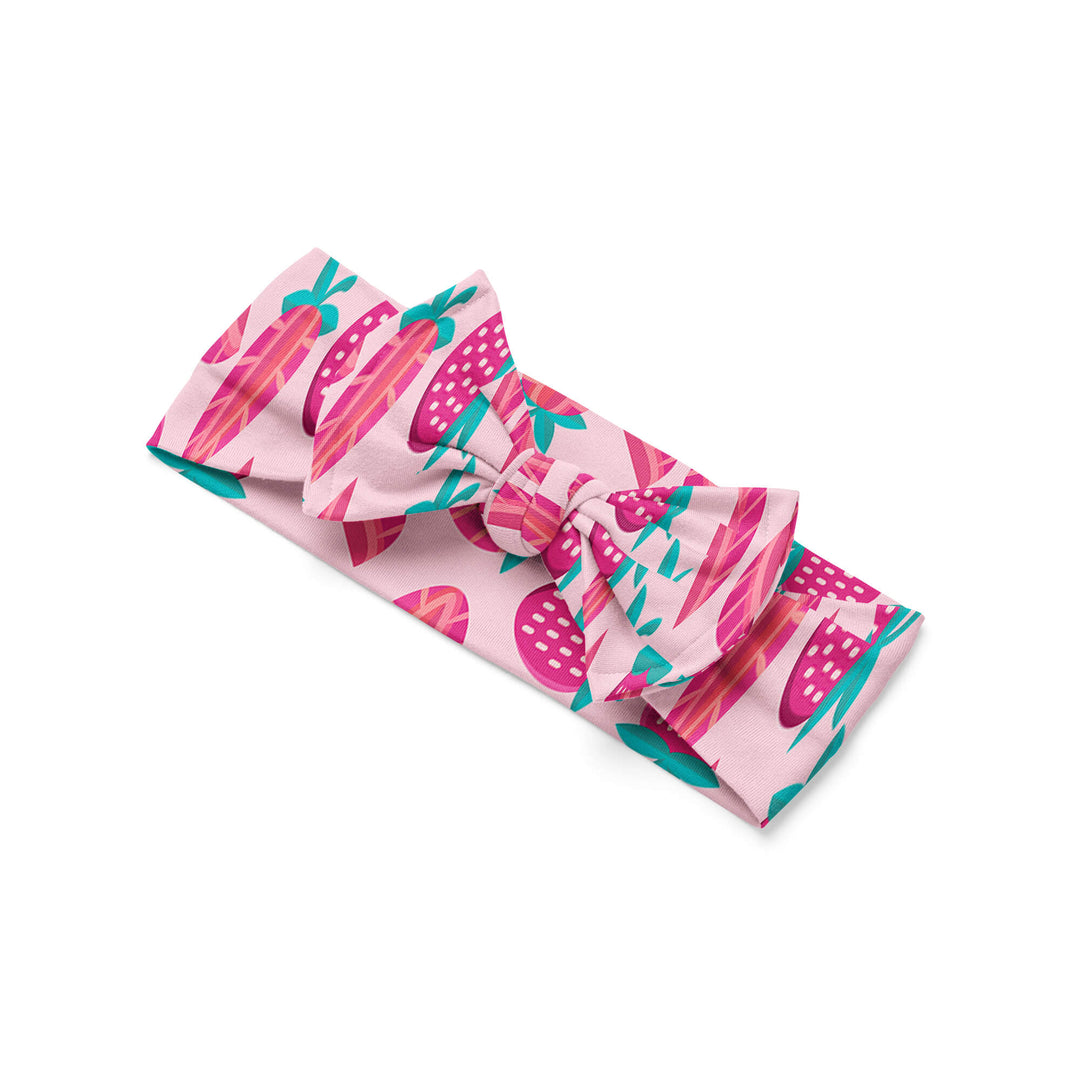 Sweet Strawberries Luxe Bow Headband