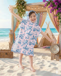 Poncho de baño de bambú Toile de verano